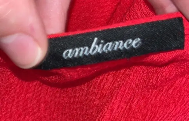 Women’s ambiance apparel red v