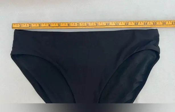 CALIA Women's Mid Rise High Leg Cheeky Swim Bottoms M Black Size M