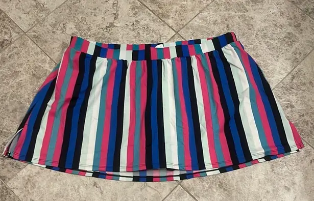 Cacique  Swim Striped Swim Skirt Bottom