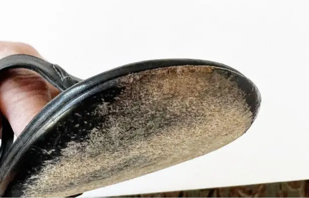 Salvatore Ferragamo Size 7C Black Leather Strappy Sandal Equestrian Hardware Y2K