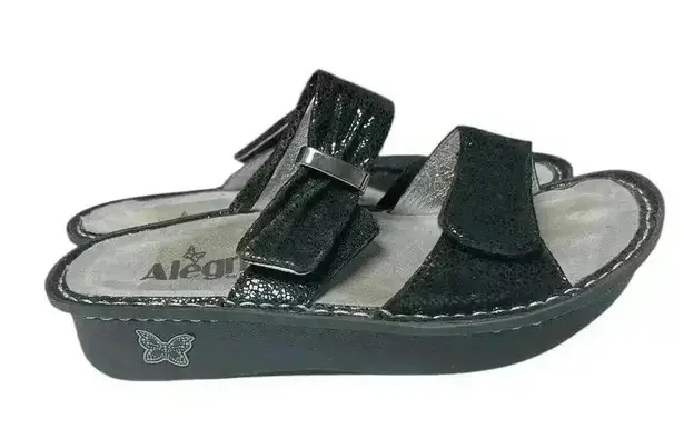 Alegria Karmen Black Metallic Fun Size 35/5 Leather