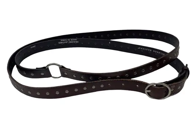 Silpada Designs Size Small Belt Brown Leather Studded Waist Wrap Around Women’s