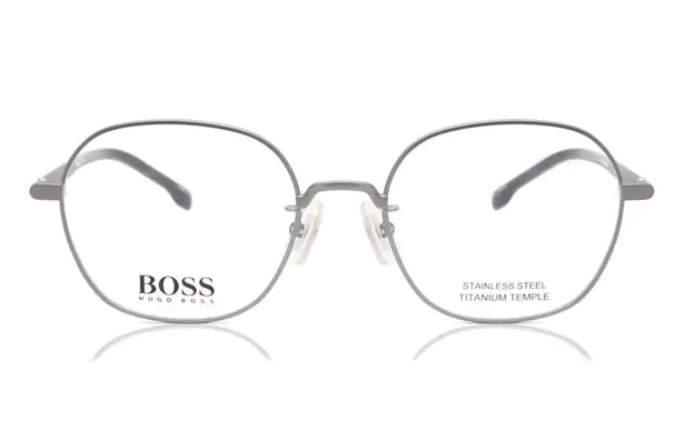 Hugo Boss NWOT 1109/F 9T9 Titanium Temple Optical Frames Rectangle Oval Eyeglass