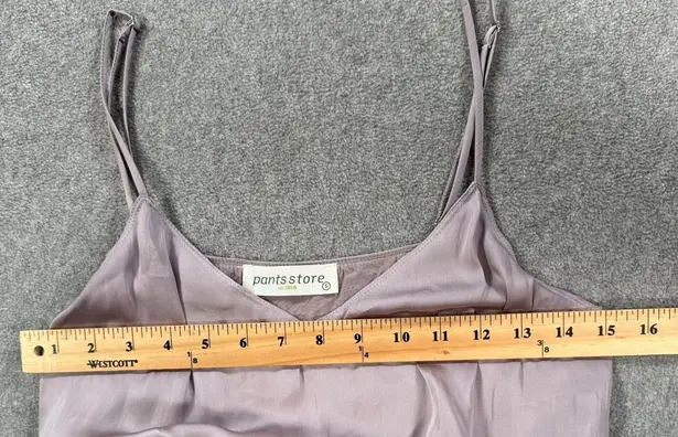 Pants Store Cropped Bubble Tank Top Size Small Purple V