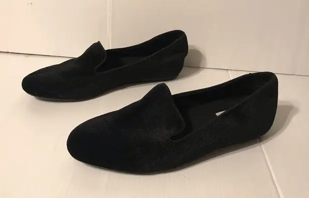 Caslon Black velvet slip on shoes women’s size 8.5