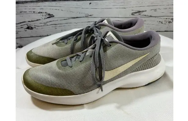 Nike Women's  Flex Athletic Shoes Size 9.5 Grey Olive Green