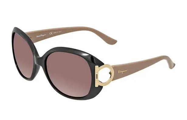 Salvatore Ferragamo sunglasses SF668 001Black/Tuape/Brown Gradient