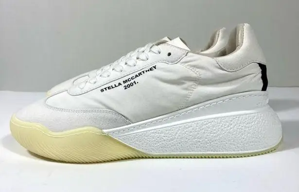 Stella McCartney Loop Runner Sneakers White Black EU 40 US 10 NEW