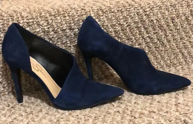 Jessica Simpson Navy Suede  Shoes