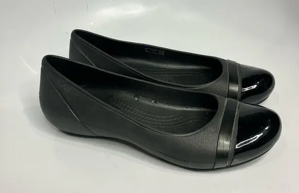 Crocs  black ballet flats size 9