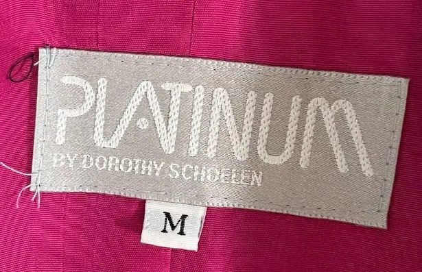 Vintage 80’s Platinum Dorothy Schoelen Retro Houndstooth 2PC Skirt Suit Black Size M