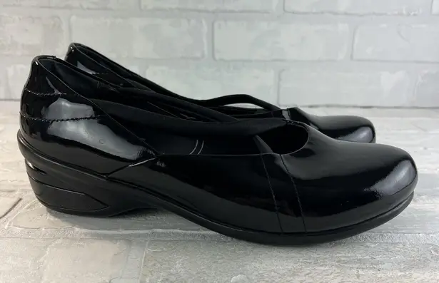 Dansko Shoes Womens 42 Black Patent Leather Ballet Flats Comfort Strappy 11.5 12