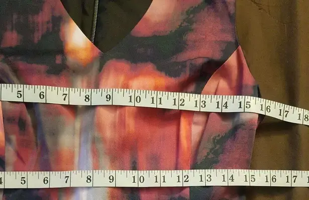 Piol Womens Dress Size Small Tie Dye Fit Flared Colorful Short Office Work Wear