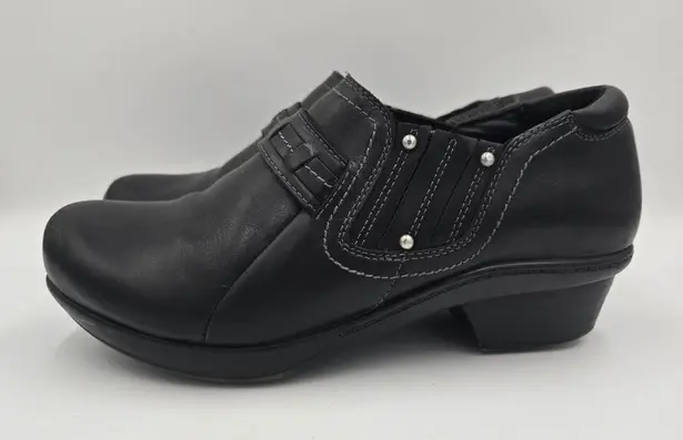Abeo 24/7 Carina Slip On Slip Resistant Shoes Black Women's Size 7.5 Work Clogs