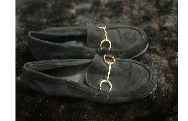 Lulus  velvet  Loafers Size 9 Horse Bit Black slip on Shoe, - Image 1