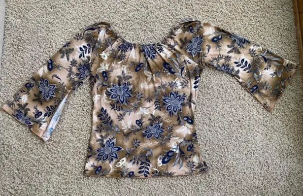 Charlotte Russe VTG  Boho Top Sz M