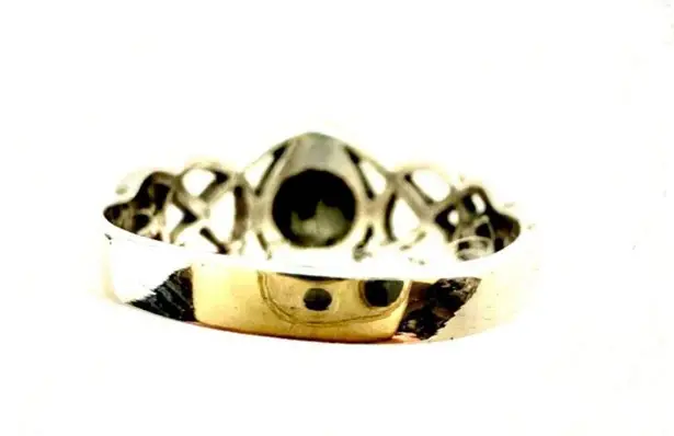 Celtic with Abalon Sterling Silver Stamped 925 Ring Size 8