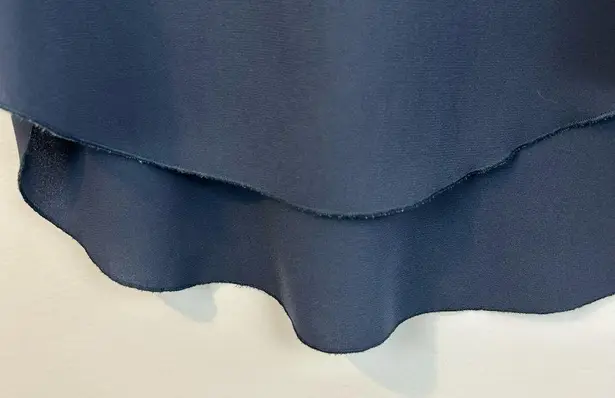 Wilfred Aritzia Dusty Blue Silk Trim Sleeveless Flowy Tank Size Small