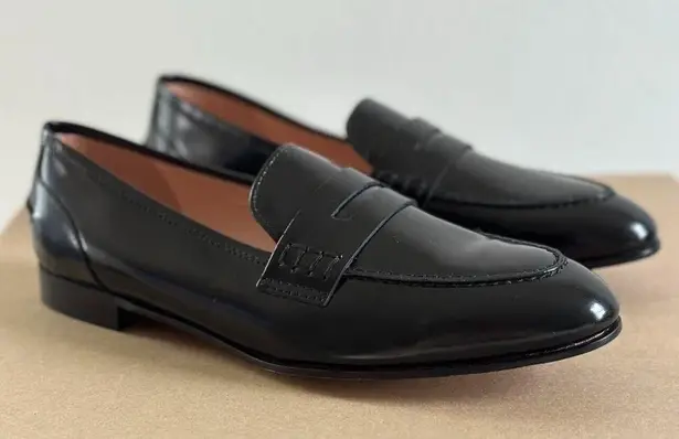 J.Crew  Academy Penny Loafers in Black, Size 7 thumbnail 2