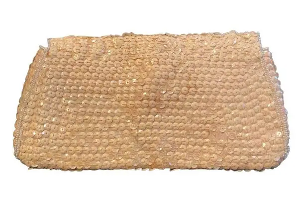 vintage beaded sequin clutch bag