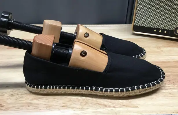 BP. Espadrilles Women's 8.5M Black Canvas Slip