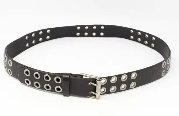 American Eagle  Grommet Leather Belt Black S