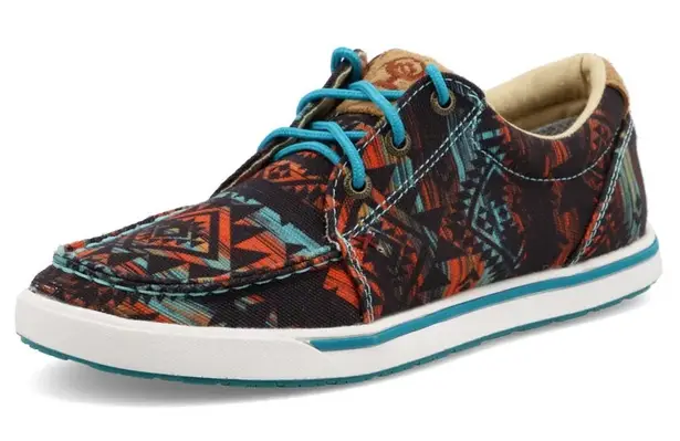 Twisted X Hooey Lopers Sneakers Lace Up Low Top Classic Aztec Multicolor 7.5M