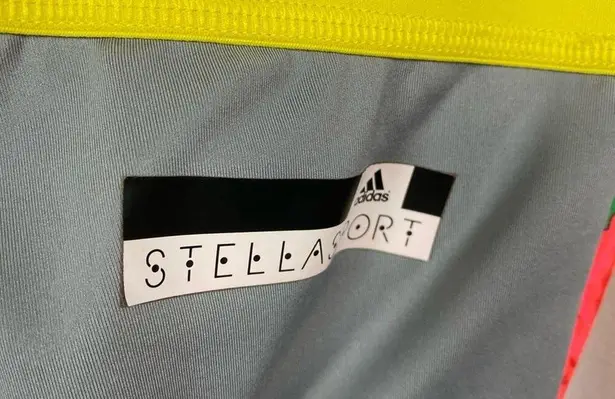 Adidas x Stella McCartney Gray White&Coral Floral Leggings Sz.XS