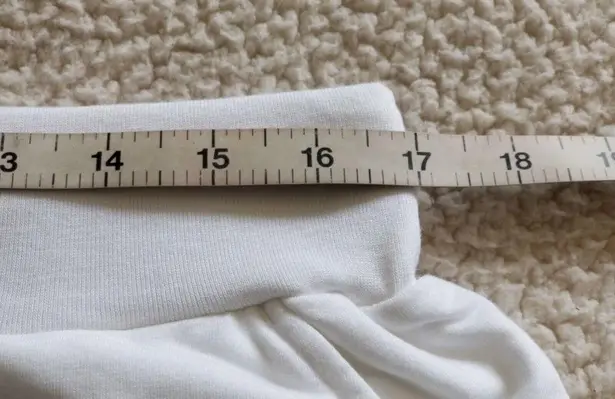 Badgley Mischka French Terry Jogger Pants with Pockets White Women's Size L