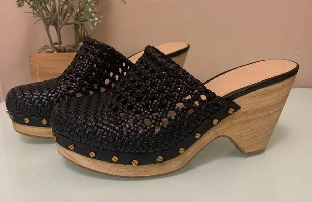 Veronica Beard NWOB  Hardie Woven Mule Clogs