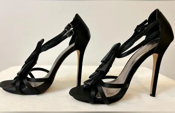 ZiGiny Darling Black Satin Ruffle T