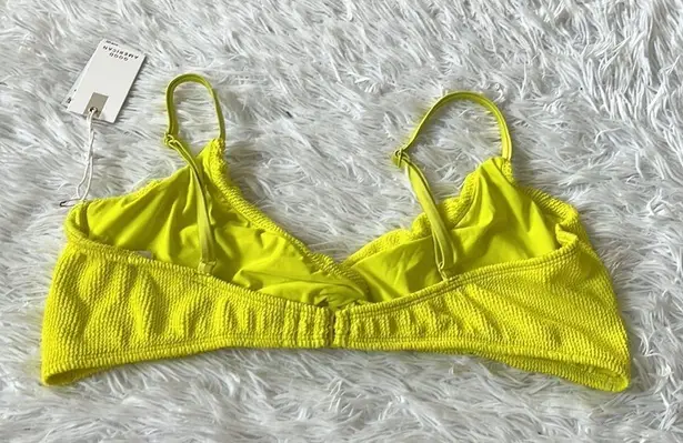 Good American 14.  Women’s Always Fits Twist Bikini Top Electric yellow001 size 8