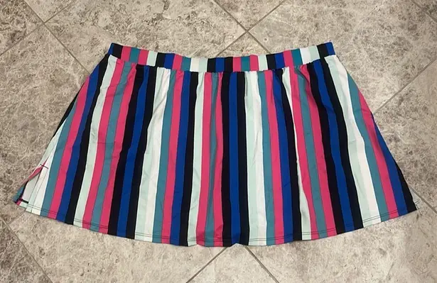 Cacique  Swim Striped Swim Skirt Bottom