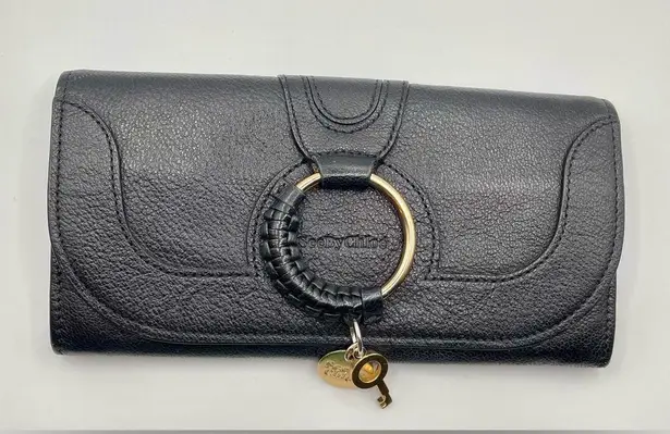 See By Chloe - Hana Long Wallet Bifold | Gold Hardware - Braided Ring & Key