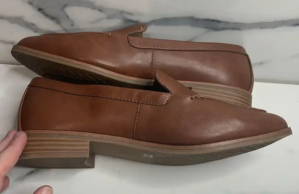 Aerosoles EUC Womens Brown Faux Leather Career Classic Easton Loafer Sz 8.5 Wide