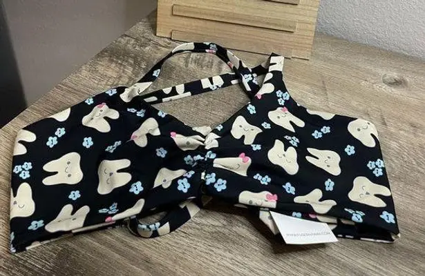 Fused Hawaii Happy Tooth Swim Top Size XL