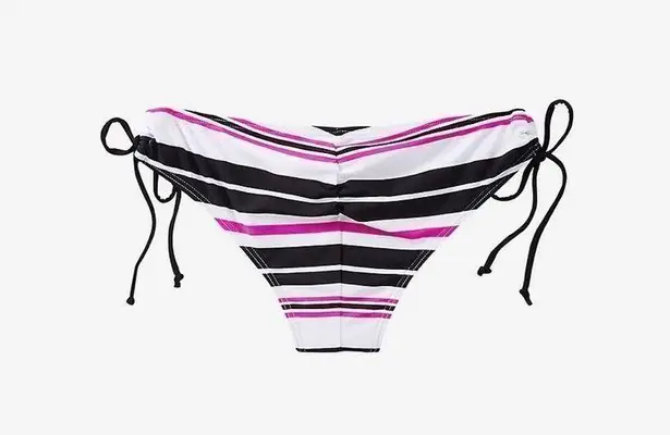 EXPRESS ✨Stripped Side Tie Hipster Swim Bottom✨