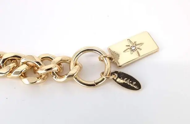 Ettika x Curateur New Starry Charms 18K Gold Plated Chain Link Bracelet - New