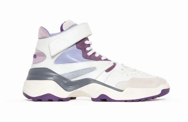 KOIO Aerobics Royal White Purple Leather Sneakers