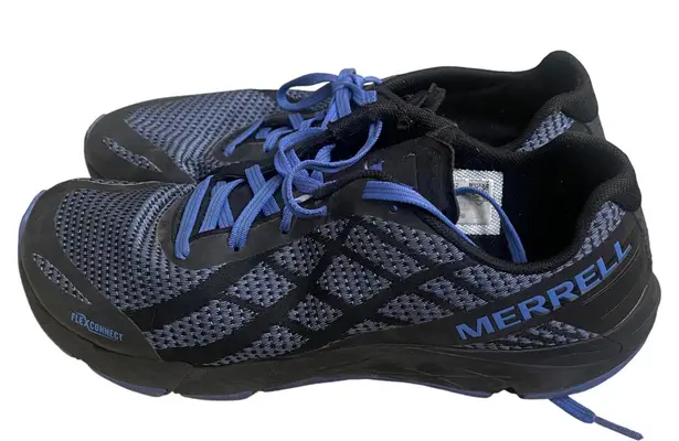 Merrell Women's Bare access flex shield sz 9 Running Shoes Black Blue Athletic
