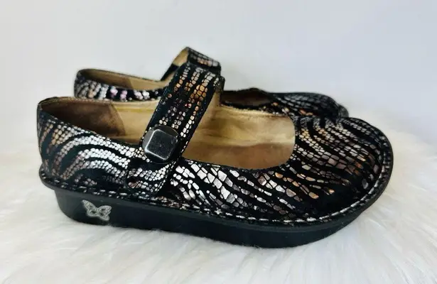 Alegria Loafer Women Paloma Onyx Jungle black Mary Jane EU 37 US 7-7.5 Leather