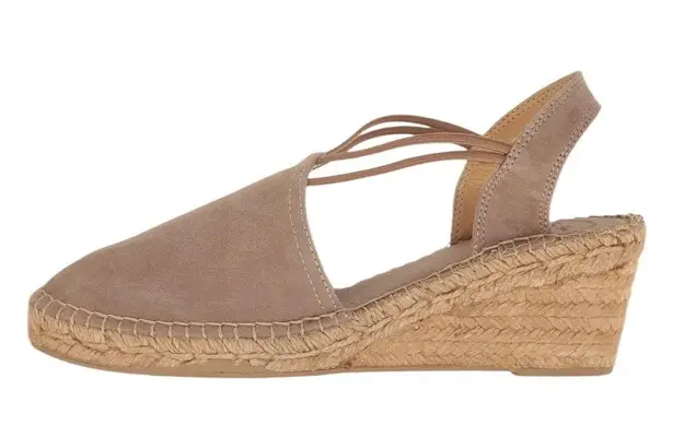 Toni Pons Espadrille Tremp Taupe Wedge Sandals Taupe Size 10 NWT Tan