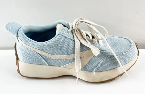 Dolce Vita DV Braiden Low Top Running Sneaker Shoes Light Blue White 8