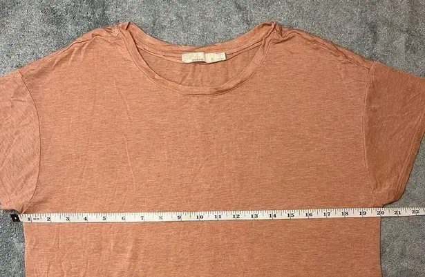 prAna Pink Coral Basic Lounge Casual Loose Fit Short Sleeve Tshirt Size Small
