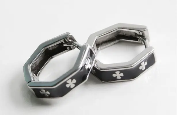 7mm Small Tiny Hoop Earrings for Men Women Streetwear Unisex Style Silver