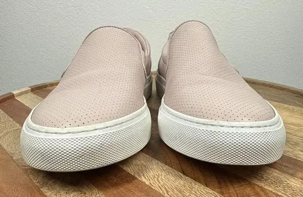Greats The Wooster Blush Perforated Pink Leather Slip On Shoes Womens Size 9.5