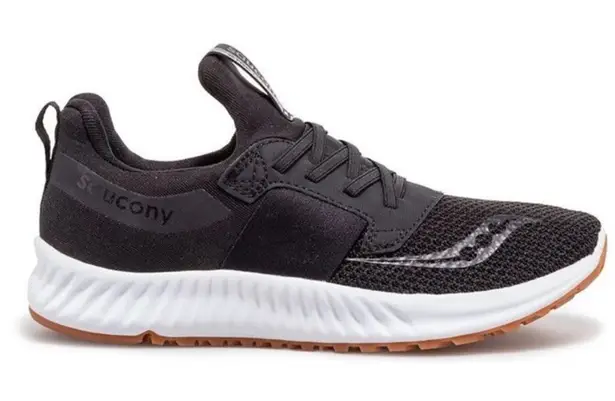 Saucony  Stretch & Go Breeze running shoes in a black/grey colorway 7.5 - Image 1