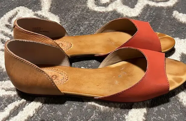 Latigo  by anthropologie open toed flats. Like new.