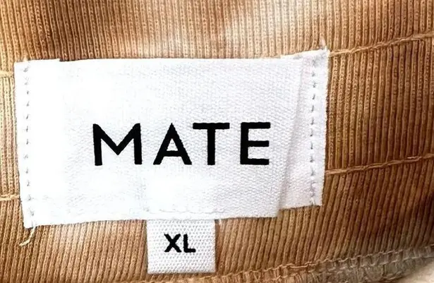 Mate the Label NEW Brown/Tan Tie Dye Organic Thermal Wide Leg Pant - XL