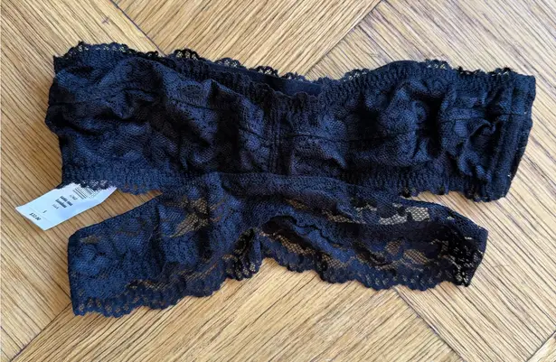 Talula NWT Aritzia Santa Rosa Bandeau Top, Black Lace, Size S